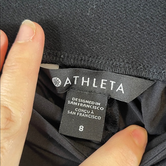 Athleta Vienna Slim Black Pants Size 8 - Picture 3 of 8